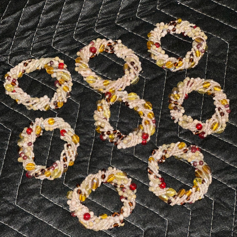 Beaded Napkins Rings - Picture 2 of 8